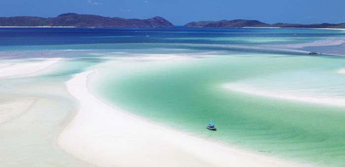 White haven beach in in Australia