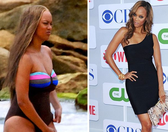 Tyra Banks before after