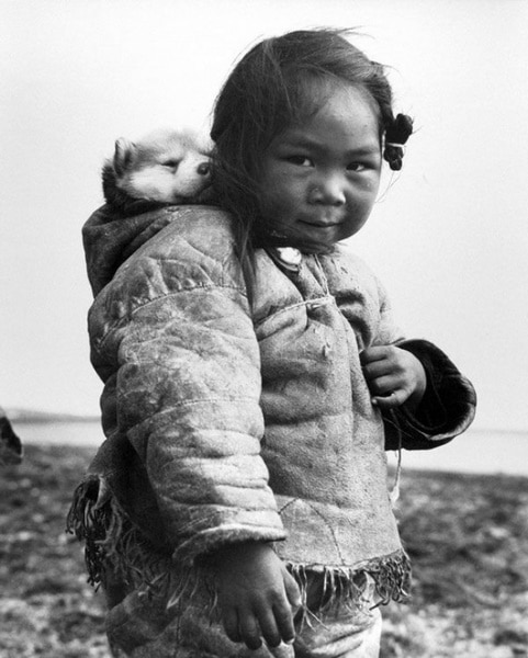 Eskimoska dziewczynka i jej mały husky [1949]