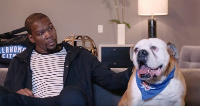 kevin durant and his dog youngzo