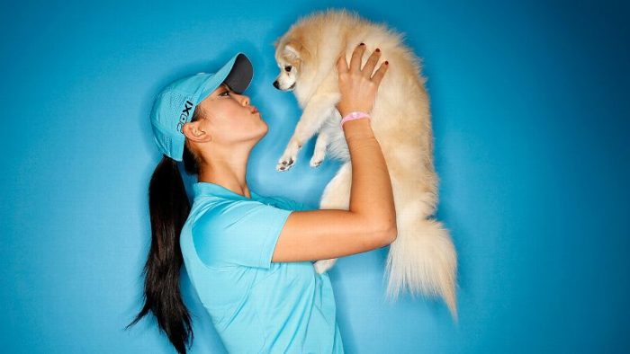 michelle wie and her dog lola
