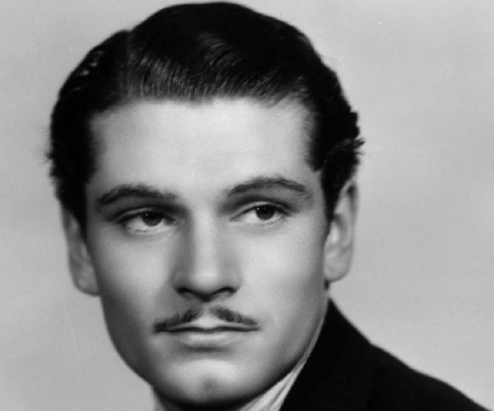 Laurence Olivier in moustache