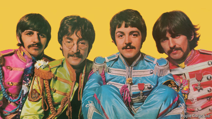 The beatles in moustache