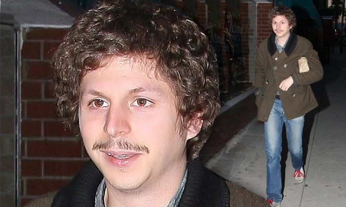 Michael Cera can be seen in a moustache