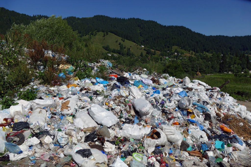 Landfill in the hills 