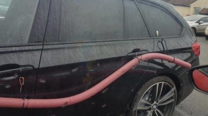 Avoid door dings with a pool noodle