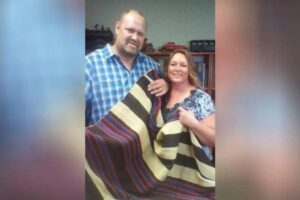 couple with blanket
