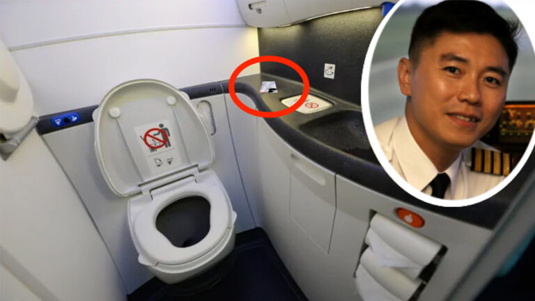 飛行員在飛機的廁所裡發現一張紙條 – 然後立即進行緊急降落