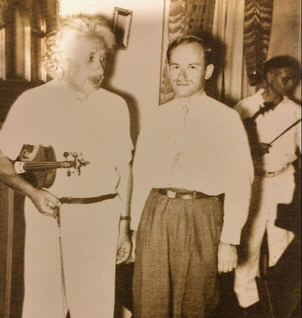 black and white picture of 2 men