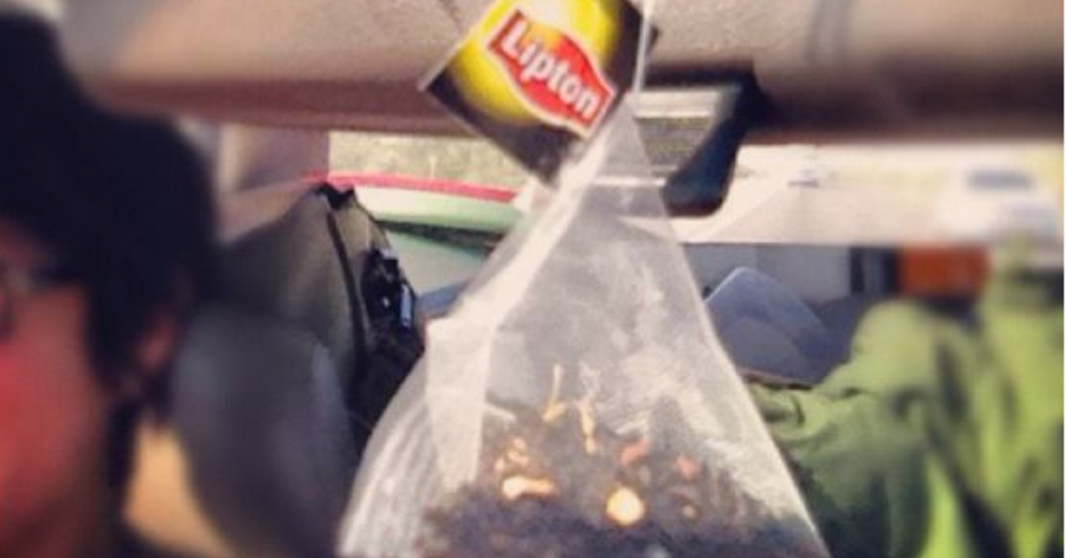 Trash turned deodorizer: Using used teabags to freshen up your car